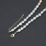 Multicolor Freshwater Pearl necklace Bracelet, Sku#EF805