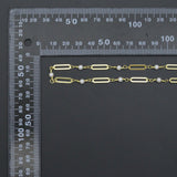 Wholesale Pearl Paperclip chain by Yard, HX22