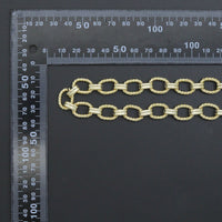 Wholesale Chunky Twisted Oval Link Chain by Yard, sku#LX902