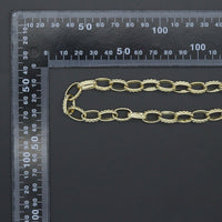 Wholesale Hammered Thick Oval link Stainless Steel Gold Chain, sku#LX903