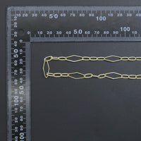 Wholesale Gold Silver Mixed Shape Stainless Chain By Yard, sku#LX907