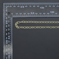 Gold Silver hammered Oval Anchor Chain by Yard, LX908