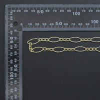 Wholesale Hammered mixed oval shape chain by Yard, sku#LX912
