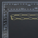Wholesale Hammered mixed oval shape chain by Yard, sku#LX912