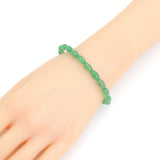 6x9mm Barrel Aventurine Stretchy Bracelet, Sku#EF657