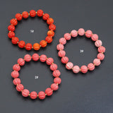 10mm Pumpkin Resin Stretchy Bracelet, Sku#EF665