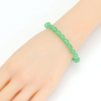 6x9mm Irregular Oval Jade Stretchy Bracelet, Sku#EF749