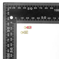 Pink Enamel Camera  charm, Sku#LD758
