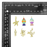 Starfish Colorful Fish Jellyfish Crab Octopus Pendant charm , Sku#LX923