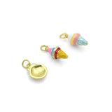 Colorful Enamel Shell Icecream Pendant charm, Sku#A509