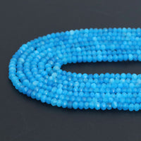 2x4mm Blue Jade Rondlle Faceted Beads, Sku#U2147