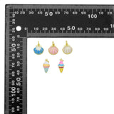 Colorful Enamel Shell Icecream Pendant charm, Sku#A509