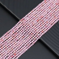 Genuine Pink Opal Round Faceted Beads, Sku#U2090