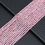 Genuine Pink Opal Round Faceted Beads, Sku#U2090