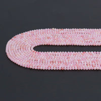 Genuine Pink Opal Round Faceted Beads, Sku#U2090