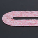 Genuine Pink Opal Round Faceted Beads, Sku#U2090