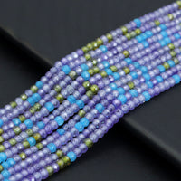 2x3mm Faceted Rondelle CZ Beads, Sku#U2148