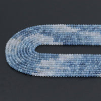 3x4mm Aquamarine Faceted Rondelle Beads, Sku#U2092