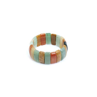 10x25mm Curved Rectangle Stretchy Bracelet, Sku#U1978