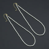 Rice Shape Pearl necklace , Sku#EF797