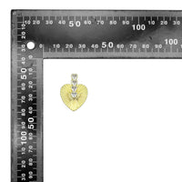 Gold Silver Radical Heart Shape Stud Earrings, Sku#LX767