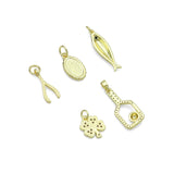 picklebal racket, Wishbone, Fish Clover, Oval Mary Pendant charm for Necklace Bracelet Jewelry Making Supply, Sku#LX926