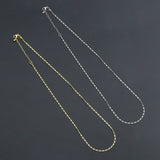 18K Gold Dainty Flat Figaro Chain necklace, sku#JL129