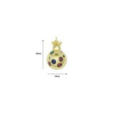 Colorful CZ Ladybird Laybug Pendant charm, Sku#JL209