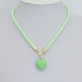 Puffy Enemel Heart Charm Pendant, valentine's day charm, Sku#JL213