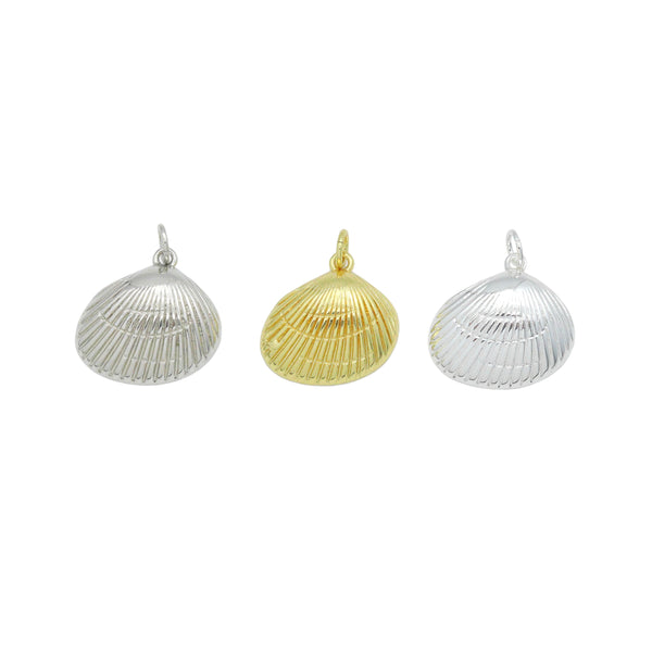 Gold silver Shell Shape Pendant/Charm,sku#L411
