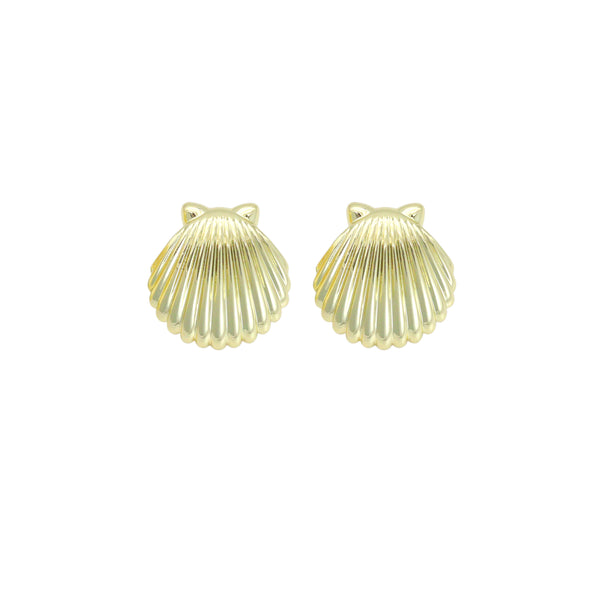 Shell Shape Stud Earrings, Sku#L739