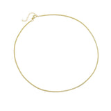 Gold Thin snake Chain Necklace, Sku#LD535