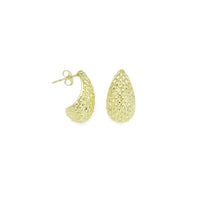 Hammered Teardrop Earrings, Sku#LD573