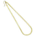 Gold herringbone chain necklace，sku#LD575