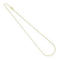 Gold Dainty Twisted Snake Chain Necklace, Sku#LD587