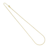 Dainty Gold box Chain Adjustable Necklace, Sku#LD590