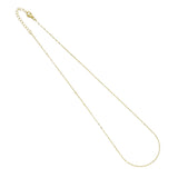 Gold Flat Oval Link Chain  Necklace, Sku#LD591