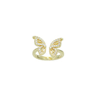 CZ Butterfly Statement Adjustable Ring, Sku#LD608