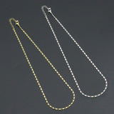 Gold Silver Shinny Disc Link Adjustable Necklace, Sku#LD670