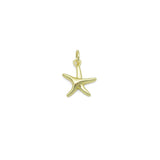 Gold Starfish Charm Pendant, Sku#LD694