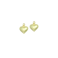 Slippy Gold Heart Shape Charm Pendant, Sku#LD706