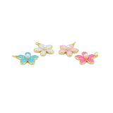 Colorful Enamel pearl Flower Pendant charm for Necklace Bracelet Jewelry Making Supply, Sku#LD768