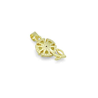 Colorful CZ Flower charm For Necklace Bracelet Jewelry Making Supply, Sku#LD769