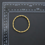 Gold Silver Dual Color Watch Band Stretchy Bracelet, Sku#LD773