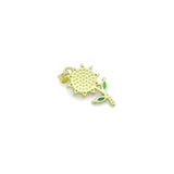 Stone Sunflower charm,  Flower charm, Sku#LD780