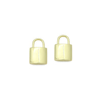 18K Gold Color Padlock Charm Pendants, Dainty Lock Charms, Padlock Charm, 11x17mm, Sku#LK08
