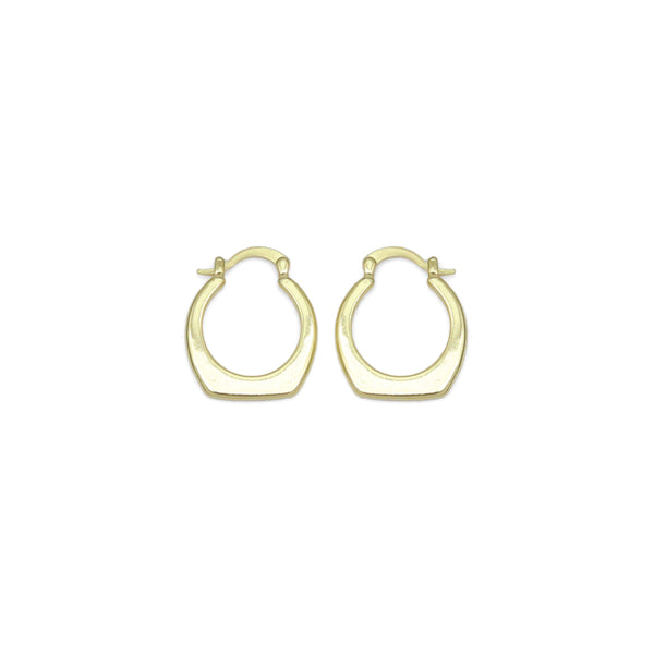 Slippy Gold Purse shape Hoop Earrings, Sku#LK1010