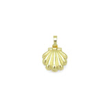 White Pearl Gold Shell Shape charm, Sku#LK1022