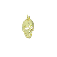 Gold Skull Head Charm Pendant, halloween charm, Sku#LK1102