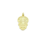 Gold Skull Head Charm Pendant, Sku#LK1103